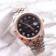 Rolex Datejust II 2T Rose Gold Replica Watch Black Dial Diamond 41mm (2)_th.jpg